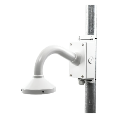 Montaje Universal de Pared con Cuello de Ganso y Caja de Conexiones / Compatible con Cámaras Domo y Bala 