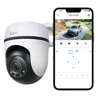 Cámara de Seguridad PTZ Exterior Wi-Fi / 2K 3 Megapixel (2304×1296) / 360° Panorámica Horizontal + 130° Vertical / Seguimiento Inteligente de Movimiento / Visión Nocturna a Color / IP65 / Compatible Alexa y Google Home - Imagen 4