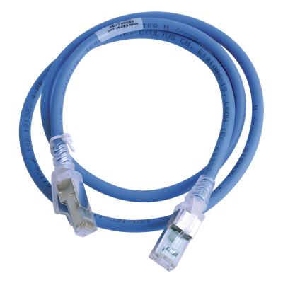 Patch Cord Z-MAX Cat6A S/FTP, CM/LS0H, 0.91 Metros (3 Pies), Color Azul
