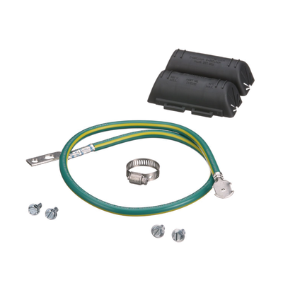 KIT de Tierra Física de Cable Blindado 6 AWG. Color Verde / Amarillo con Terminación en Extremos. - Imagen 4