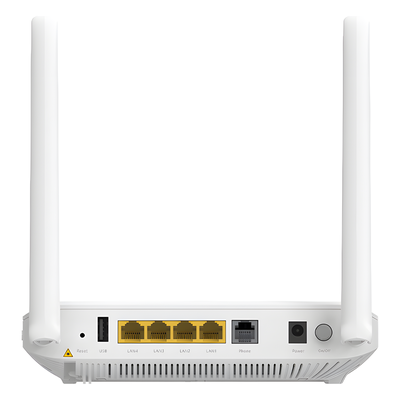 ONU GPON WiFi (2.4/5 GHz), 2 antenas de 5 dBi, Compatible con OLT de Terceros, MIMO 2x2, 4 puertos Gigabit + 1 POTS + USB, conector SC/UPC (Gestión WAN desde la Interfaz de la ONU) - Imagen 6