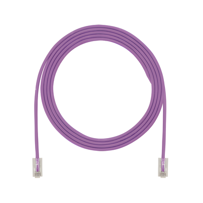 Cable de Parcheo UTP Cat6A / CM/LSZH / 28AWG Diámetro Reducido / 1.52 m (5 Pies) / Violeta