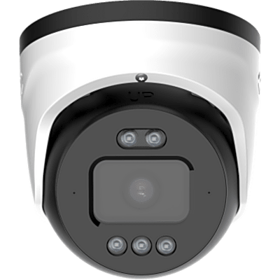 Cámara Turret AI TrueColor 8 Megapixels (4K) / Sensor 1/2.7" / Lente 4 mm F1.0 / Smart Hybrid Light IR 40 m (131.2 ft) + Luz Blanca 30 m (98.4 ft) / Luces Rojas y Azules de Disuasión / Audio Bidireccional / IP67 IK10 / PoE / NDAA Compli - Imagen 3