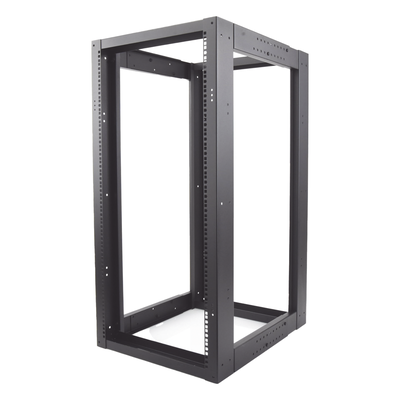 Rack Estándar 19" de 4 Postes, Acero, 24 Unidades, Profundidad Ajustable. - Imagen 3