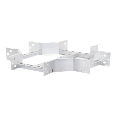 Derivación "X" Horizontal de Aluminio Perfil Z / Peralte 3 1/4" / Ancho 9"/ Radio 8" / Incluye Tornillería (CHXHEZ314R8X9AK) - Imagen 4