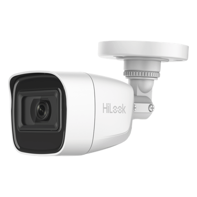 Bala TURBOHD 2 Megapíxel (1080p) / Gran Angular 106° / Lente 2.8 mm / Audio por Coaxitron / 30 mts IR EXIR / Exterior IP66 / 4 Tecnologías / dWDR
