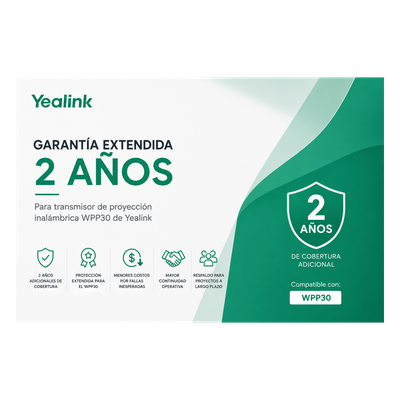 Garantia Extendida de 2 Años para Pod de Proyección Inalambrica WPP30 de Yealink
