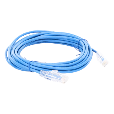 Cable de Parcheo Slim UTP Cat6A - 3 Metros (9.84 Pies) Azul, Diámetro Reducido (28 AWG) - Imagen 6
