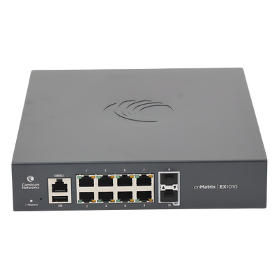 Switch PoE cnMatrix Ex1010-P / 8 Puertos Gigabit PoE 802.3af/at + 2 SFP / Capa 2 / Gestión en la Nube Gratuito - Imagen 3