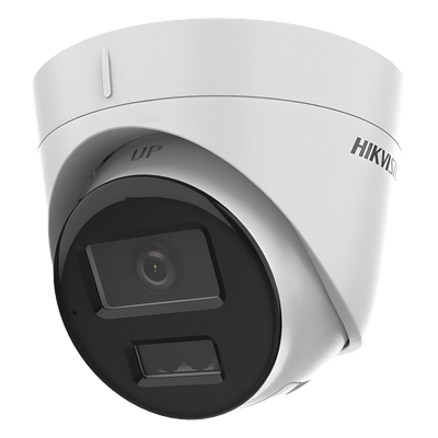 [Dual Light] Turret IP 2 Megapixel / Lente 2.8 mm / 30 mts IR + 30 mts Luz Blanca / Micrófono Integrado / ACUSENSE Lite / Exterior IP67 / H.265 / PoE / ONVIF