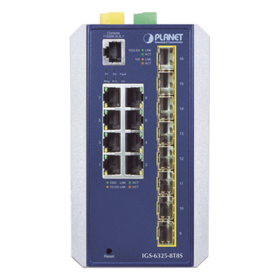 Switch Industrial Administrable Capa 3, 8 Puertos Etherrnet 10/100/1000T, 8 Puertos SFP de 1G/ 2.5G - Imagen 3