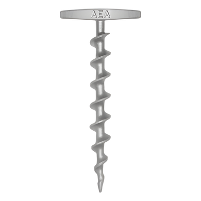 Ancla Tornillo RE-USABLE de 9” (23 cm) de Largo con Maneral de 4” (10 cm). No requiere Herramientas.