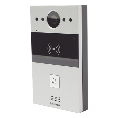 Videoportero de 1 Botón / Lector de Tarjetas MIFARE y PROX EM / Notificación a APP / 100% en la Nube / Notificación por Llamada Telefónica / SIP / ONVIF / IP65 / Cámara 2MP / Panel de Aluminio / Control de 2 Puertas - Imagen 3