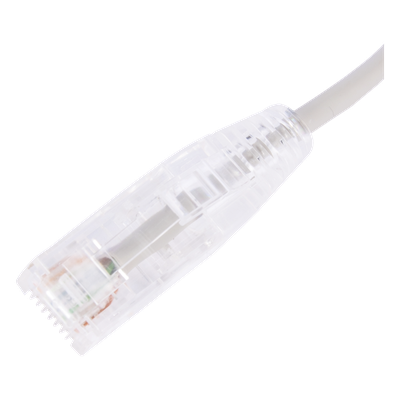 Cable de Parcheo Slim UTP Cat6 - 30 cm (11.81 Pulgadas) Gris Diámetro Reducido (28 AWG) - Imagen 4