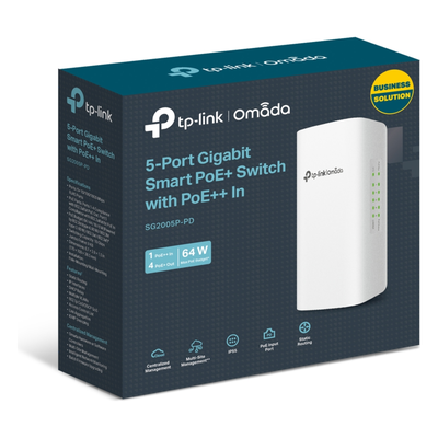 Switch PoE Omada Para Exterior / 1 Puerto PoE++ IN 802.3 af/at/bt / 4 Puertos PoE+ OUT Gigabit / Adminstración Centralizada Omada - Imagen 5