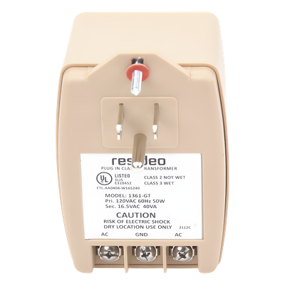 Transformador de 16.5 Vca 40 VA para paneles de alarma y comunicadores de seguridad - Imagen 4