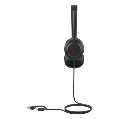 Auriculares Yealink UH35 Dual con cancelación de ruido para UC Cancelación de ruido USB-C/A con indicador de ocupado - Imagen 4