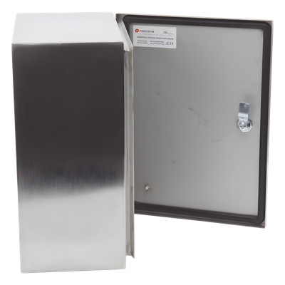 Gabinete de Acero Inoxidable IP66 Uso en Intemperie (300 x 400 x 200 mm) con Placa Interna Galvanizada. - Imagen 6