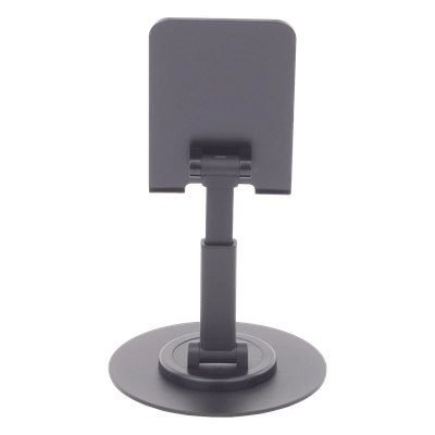 Soporte para Teléfono Celular Giratorio | 360° de Rotación | Angulo Ajustable | Altura Ajustable 17-20cm | Antideslizante | Ejes Giratorios de Alta Precisión| Plegable | Aluminio | Color Gris - Imagen 7