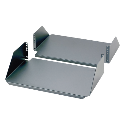Charola Para Soportar Equipos en Rack de 19in, Frontal y Posterior, Capacidad de 136 Kg, 3UR - Imagen 2