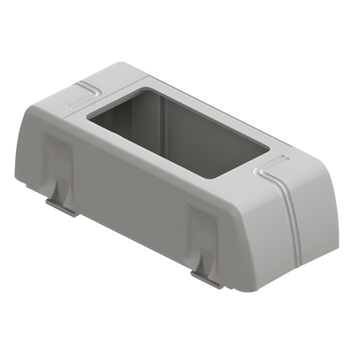 Porta equipamiento linea X rectangular para canaleta DX10000.00