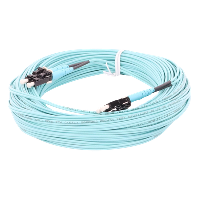Jumper de Fibra Optica Multimodo 50/125 OM4, LC-LC Duplex, OFNR (Riser), Color Aqua, 20 Metros (65.62 Pies) - Imagen 6