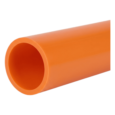Ducto para Fibra Óptica 2" Liso RD11, Color Naranja Prelubricado, Rollo de 200 Metros