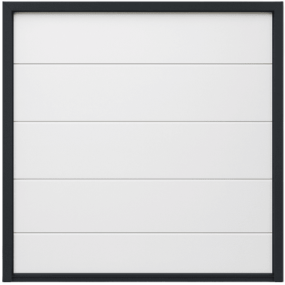 Seccion para puerta de Garage / Lisa / Linea Central / Panel de 21" / Color blanco / Para APDOOR208 / Estilo Americana.