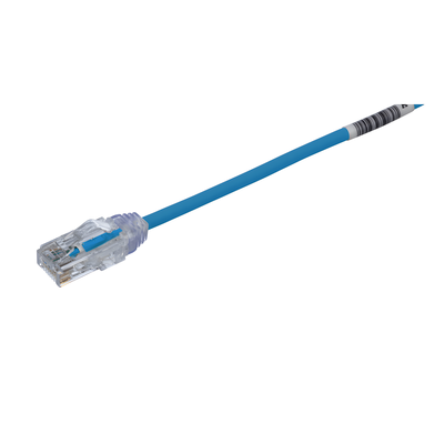 Cable de Parcheo Cat6 / UTP 28AWG / Diámetro Reducido 3.8mm / 12.19m (40 Pies) / Doble Clasificación CM/LSZH / Azul