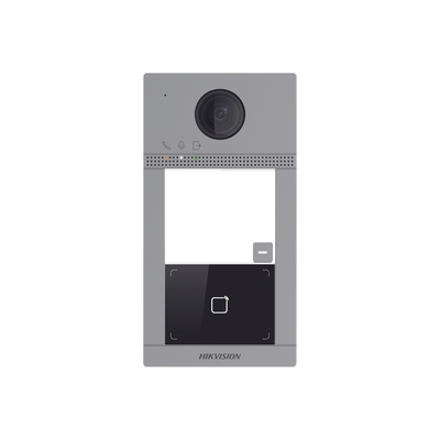 Videoportero IP 2 Megapixel / Llamada y Apertura Remota desde App Hik-Connect / PoE / Exterior IP65 + Antivandalico IK08 / 1 Departamento / Apertura con Tarjeta / Soporta 2 Puertas y hasta 6 Monitores - Imagen 3
