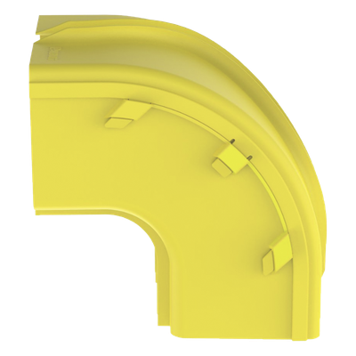 Bajada Vertical Exterior 90° / Canaleta 6x4 FiberRunner / Radio 2" (50.8 mm) / PC/ABS / Amarillo - Imagen 3