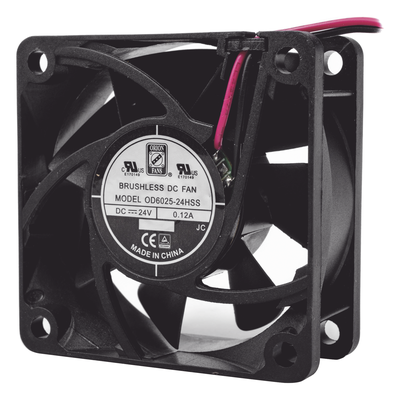 Ventilador Axial Anticondensante / 60 x 60 x 25 mm / 24 Vdc / 25.0 CFM / 4500 RPM / 2.9 W / Cojinete Sellado - Imagen 3