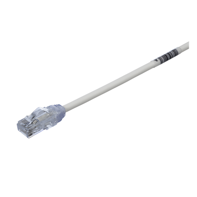 Cable de Parcheo UTP / Cat6A / 28AWG / CM-LSZH / 65 pies (19.81 m) / Blanco Mate
