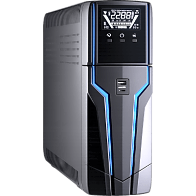 UPS Gamer 1,000VA / 600W, LED RGB, USB Frontal, Protección RJ45 