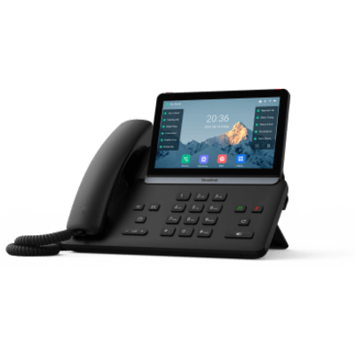 Teléfono IP Ejecutivo SIP-T87W de Yealink con Pantalla Táctil Ajustable de 7 Pulgadas Wi-Fi 6 Bluetooth 5.0 y Cancelación de Ruido por IA