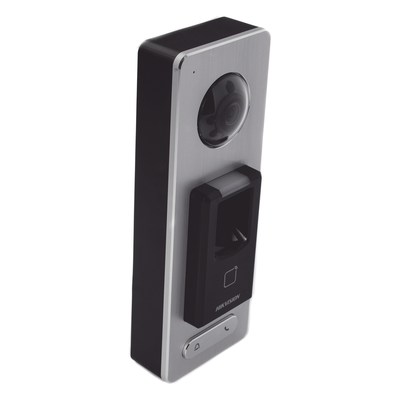 2 EN 1 / Lector Biométrico IP65 con Función de Videoportero y lector QR Incluida/ Llamada a APP de Smartphone Hik-Connect P2P (No requiere monitor) / Soporta Tarjetas - Huellas - Códigos QR / Cámara 2 MP Compatible con DVRs y - Imagen 3