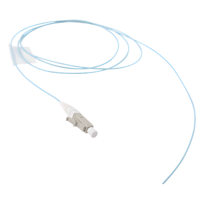 Pigtail de Fibra Óptica / LC Simplex / Multimodo OM3 50/125 / LS0H / Aqua / 1 Metro (3.28 Pies)
