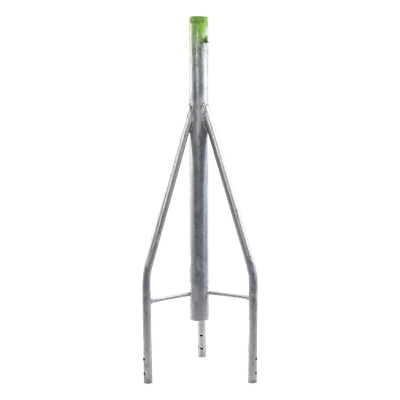 Tramo de Remate para Torre / Tubo Central 2' Cal.18 / Tubos 7/8' Cal.18 / 3 Opresores para Pararrayos / Galvanizado Electrolítico / Compatible STZ-30