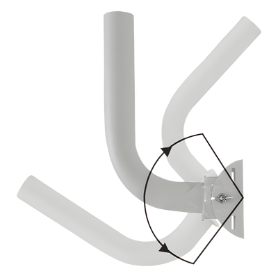 Montaje de Brazo Universal / Ajuste de Azimut 0 a 120° / Acero con Recubrimiento en Polvo / Diámetro 35 mm / Peso 1.2 kg / Compatible con Múltiples Marcas - Imagen 3