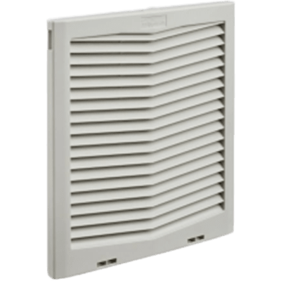 Ventilador Con Filtro de Montaje Lateral HF10, Con Flujo de Aire de 159 CFM, 115 Vca, Color Gris Claro 