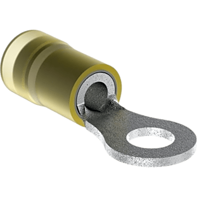 Zapata Terminal Aislada de Ojillo para Calibre 10 AWG. Paquete de 500pz