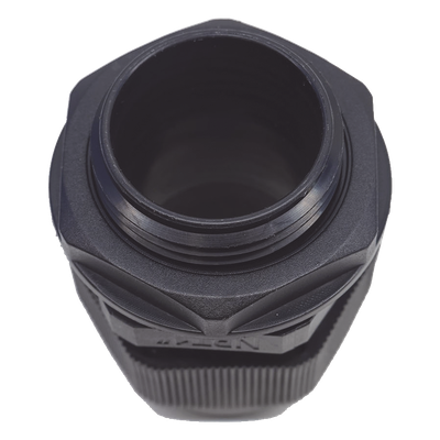 Conector Glándula Plástico / Rosca NPT 1" (25.4 mm) / Rango de Cable 16-22 mm / Color Negro / 7 Dimensiones Precisas - Imagen 5