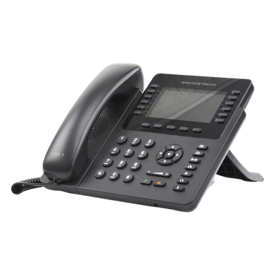 Teléfono IP Empresarial / 12 Líneas / 6 Cuentas SIP / Pantalla LCD Color 4.3 pulgadas / Bluetooth / Dual Gigabit / PoE / 48 Teclas BLF Programables - Imagen 3
