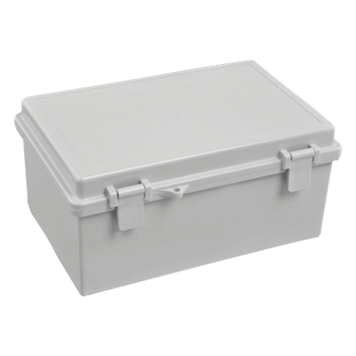 Gabinete Plástico para Exterior (IP65) de 150 x 220 x 105 mm Cierre por Broche. 