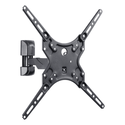 Soporte de pared para pantallas de 32-60 pulg. (81.28-142.24 cm) / VESA desde 100 x 100 hasta 400 x 400 / Carga Máxima 25 kg (55 lb) / Extensión 226 mm / Inclinación +10°  / Instalación Hook-and-Hang / Acabado Epoxíd