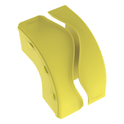 Bajada Vertical Exterior 90° / Canaleta 6x4 FiberRunner / Radio 2" (50.8 mm) / PC/ABS / Amarillo - Imagen 5
