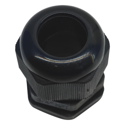 Conector Tipo Glándula / Rosca NPT 3/4" / Rango Cable 10-16 mm / Plástico Industrial / Color Negro