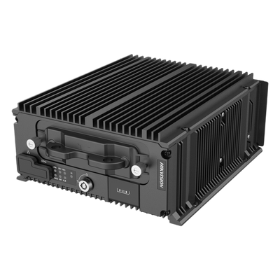 DVR Móvil Híbrido / 16 Canales 1080p / 8 IP + 8 TurboHD / GPS y GLONASS / ADAS / DSM / SSD 4TB + HDD 2TB / Sin Ventilador -25°C a 70°C (167°F)
