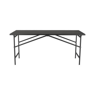 MESA D/TRABAJO 250KG PLEGABLE MET. 130X80X92CM COLOR NEGRO