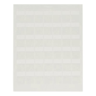 Etiquetas Auto-Laminadas / 5000 Unidades / Láser/Inyección / 3-7.1 mm (0.12-0.28 in) / 12-10 AWG / Poliéster Blanco